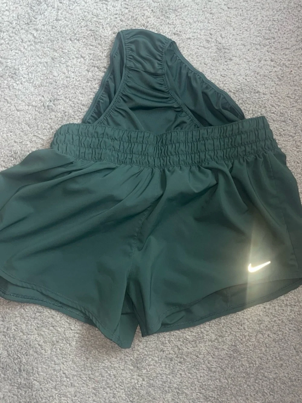Nike Women's Forest Green Athletic Shorts